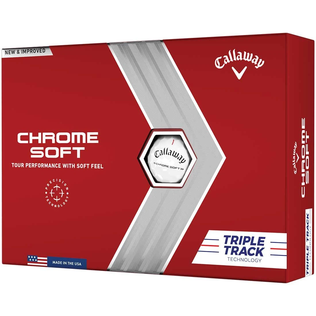 Callaway Chrome Soft Triple Track Golf Balls 1 Callaway Chrome Soft Triple Track Golf Balls