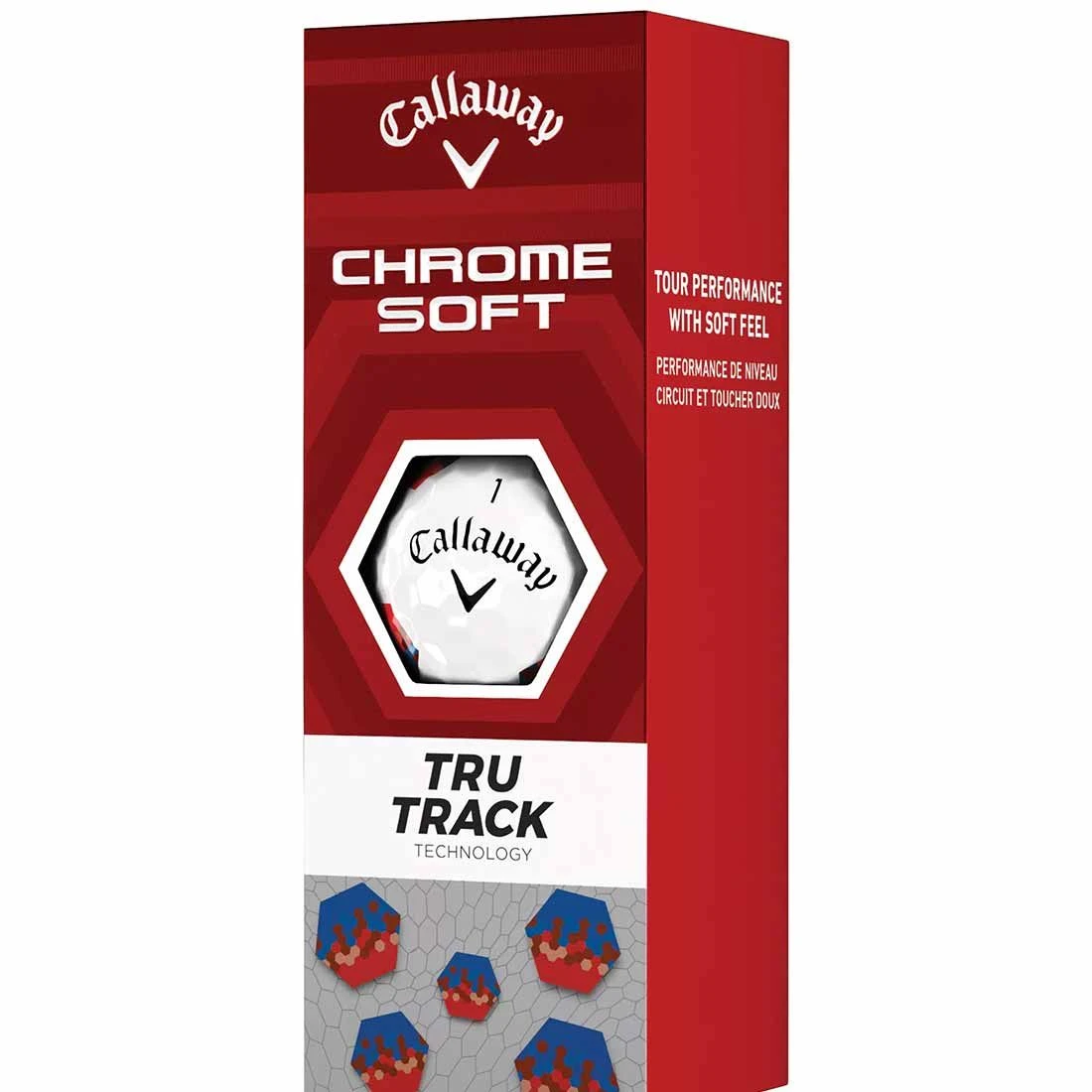 Callaway Chrome Soft TruTrack Red/Blue Golf Balls 6 Callaway Chrome Soft TruTrack Red/Blue Golf Balls - Image 6