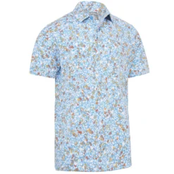 Callaway Artificial Nature Print Polo Shirt - Malibu Blue