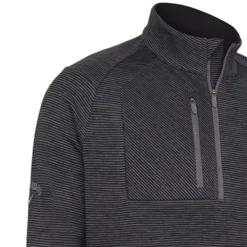 Callaway Heather Eco Stripe Fleece - Black Heather -Callaway Sales Store callaway heather eco stripe fleece black heather 5