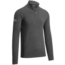 Callaway Merino Wool 1/4 Zip Pullover - Granite Heather