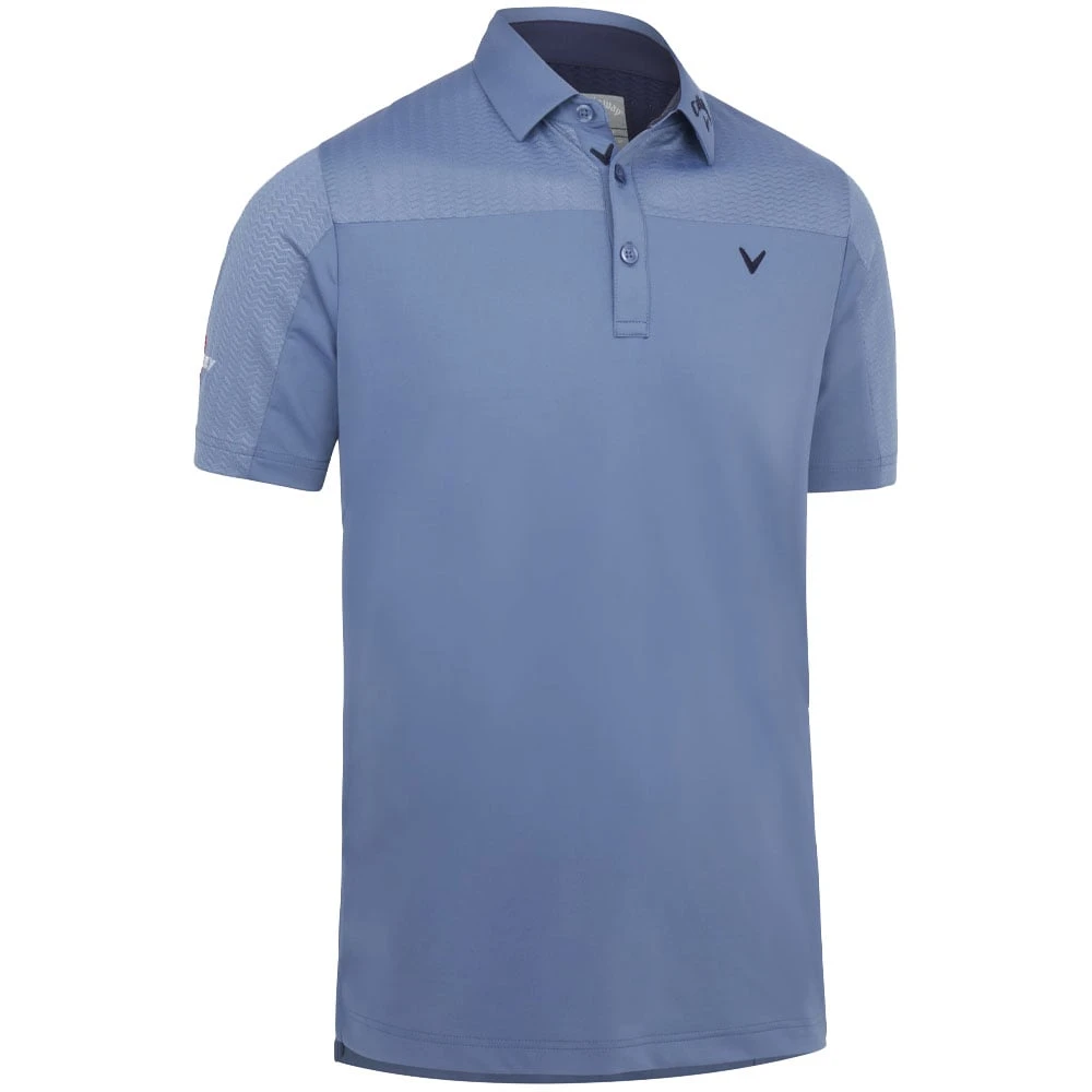 Callaway Odyssey Ventilated Polo Shirt - Blue Horizon 1 Callaway Odyssey Ventilated Polo Shirt - Blue Horizon