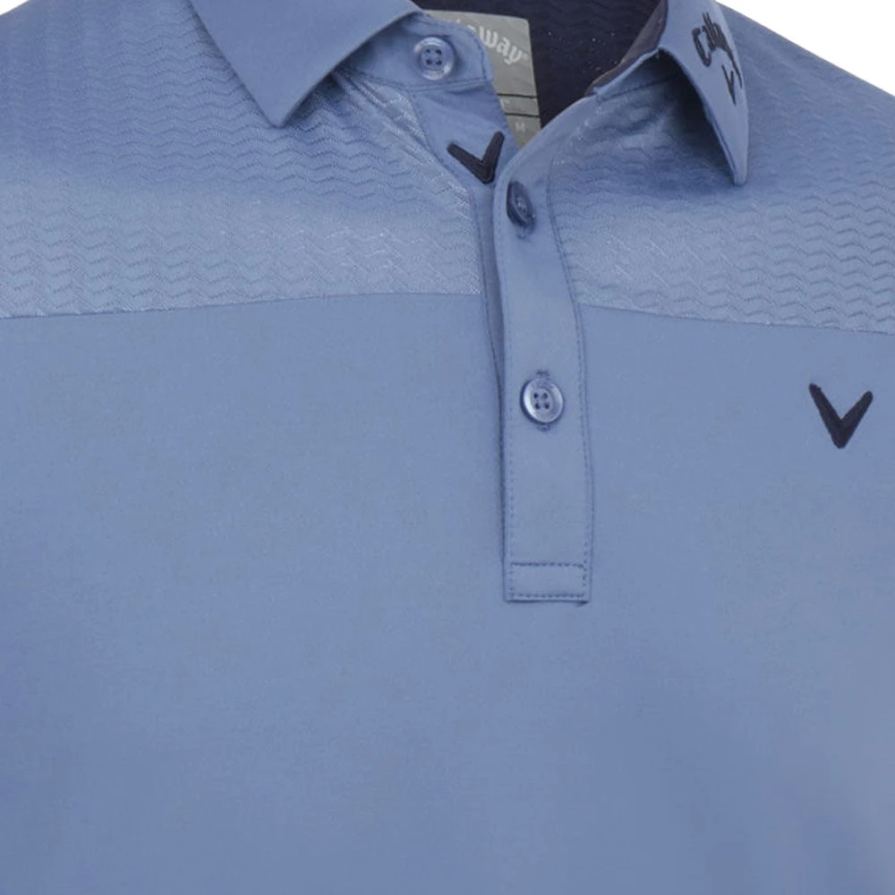 Callaway Odyssey Ventilated Polo Shirt - Blue Horizon 5 Callaway Odyssey Ventilated Polo Shirt - Blue Horizon - Image 5