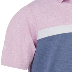 Callaway Soft Touch Colour Block Polo Shirt - Pink Sunset Heather -Callaway Sales Store callaway soft touch colour block polo shirt pink sunset heather 3